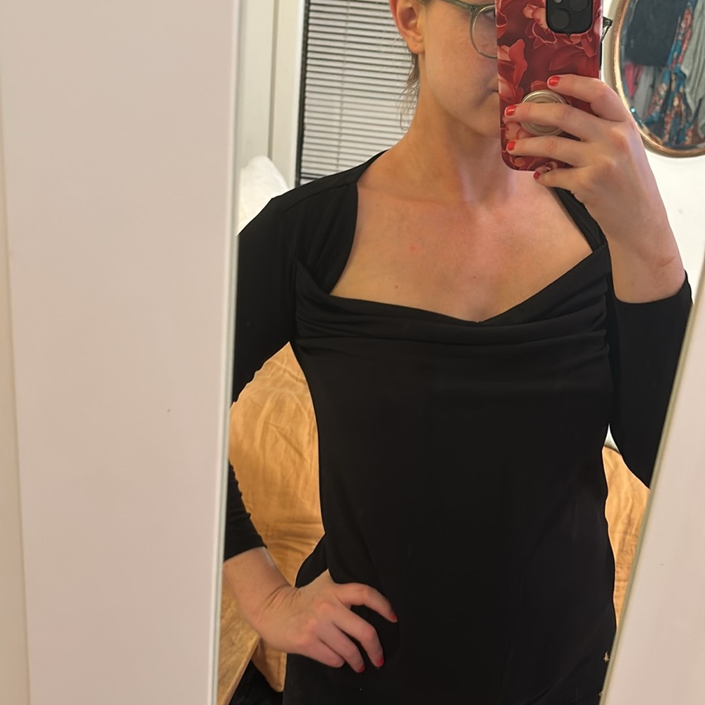 Banana Republic Black Boatneck Blouse - Picture 5 of 5